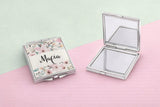 Personalized Floral Mirror