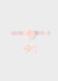 Σετ κορδέλα και τσιμπιδάκι baby pink