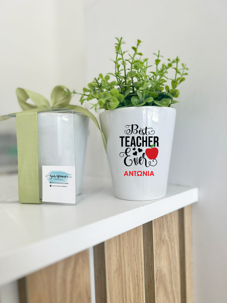 Teacher's Flower Pot BEST TEACHER EVER