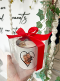 "LOVE" Candle with photo