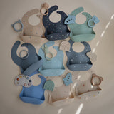 Silicone Baby Bib Rocket Ship