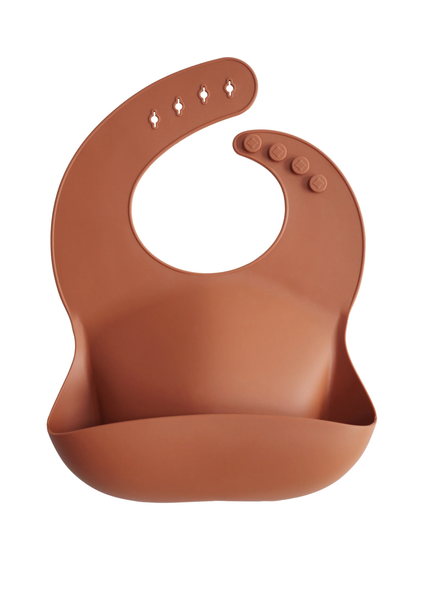 Silicone Baby Bib Clay