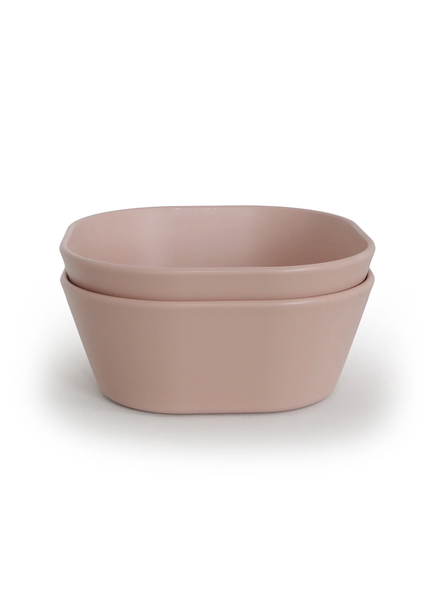 Square Dinnerware Bowl, Set of 2 Blush