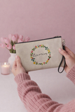 Personalized Linen Pencil Case