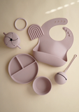Silicone Baby Bib Pale Mauve