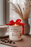 "DADDY CANDLE" Valentine's with photo