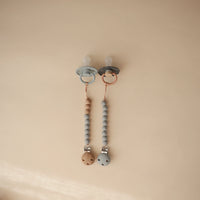 Silicone Pacifier Clip Stone