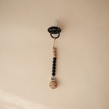 Silicone Pacifier Clip Black