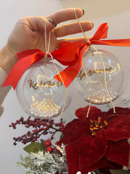 Ball Ornament with pearls