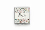 Personalized Floral Mirror