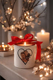 "LOVE" Candle with photo