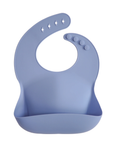 Silicone Baby Bib Powder Blue
