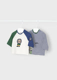 Pack 2 μπλούζες μακρυμάνικες ECOFRIENDS