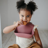 Mushie Silicone Bib Cedar