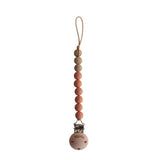 Mushie Pacifier Clips Eva Clementine
