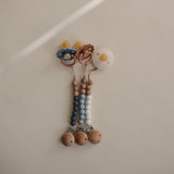 Mushie Pacifier Clips Eva Cadet Blue