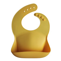 Mushie Silicone Bib Mineral Yellow